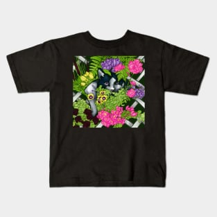 Peeking Kitty Kids T-Shirt